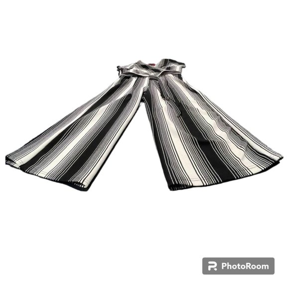 Hot Kiss Wide Leg Surplice Striped Jumpsuit with Tie Front XL - Picture 9 of 12